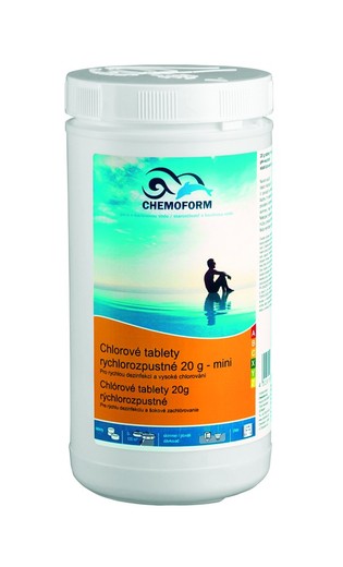 Chlorové tablety rychlorozpustné mini 20g