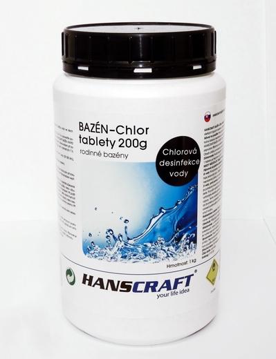 Chlor tablety do bazénu 200g - 1 kg