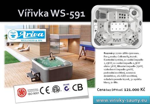 Vířivka WS-591, Vířivky a sauny ARIVA